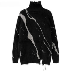 Zebra Ripped Sweater