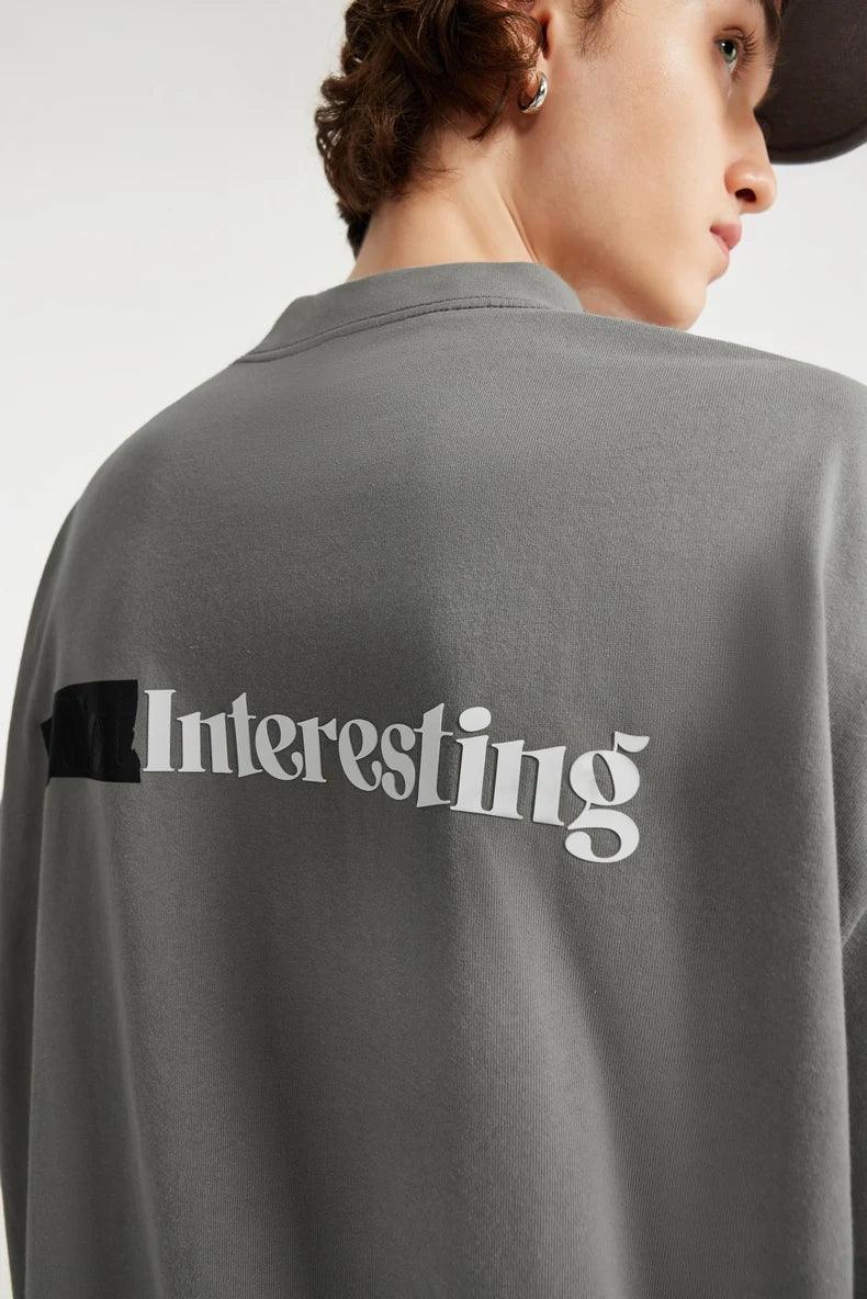 "INTERSTING" Rubber Printed T-Shirt