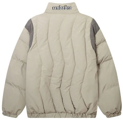 Y2k Padded Heavy Solid Winter Jacket