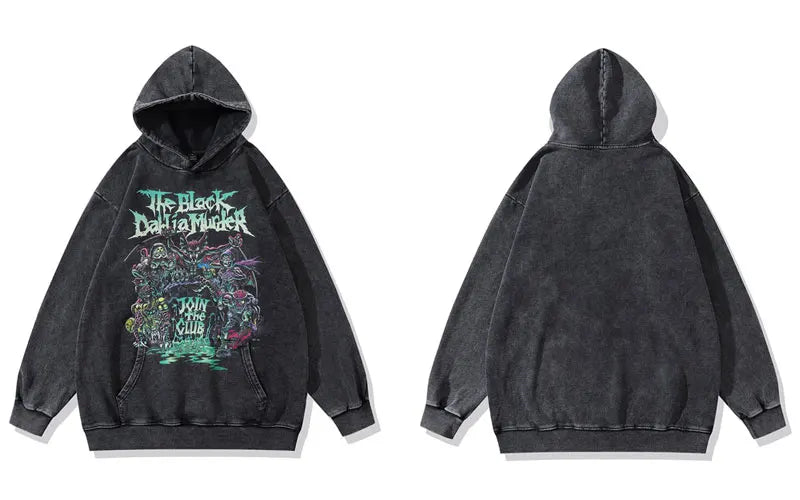 Y2K Skull Party Hoodie