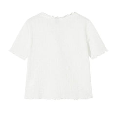 Short-Sleeved Knitted Cardigan