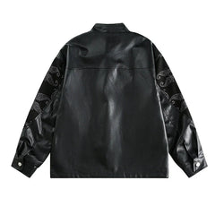 Moon lit Rebel Leather Jacket