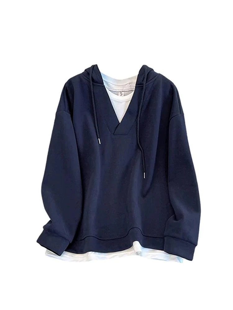 Y2K Women's Patchwork Hoodie