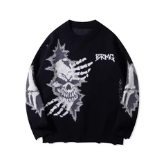 Skull Door Jacquard Sweater
