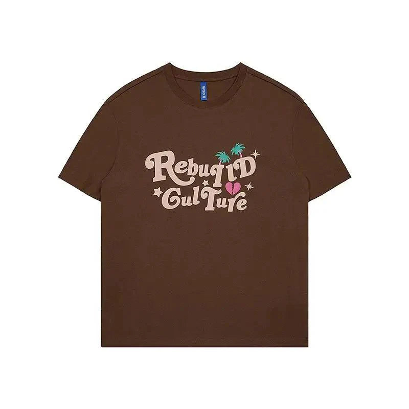 American Street Graffiti Letter T-shirt