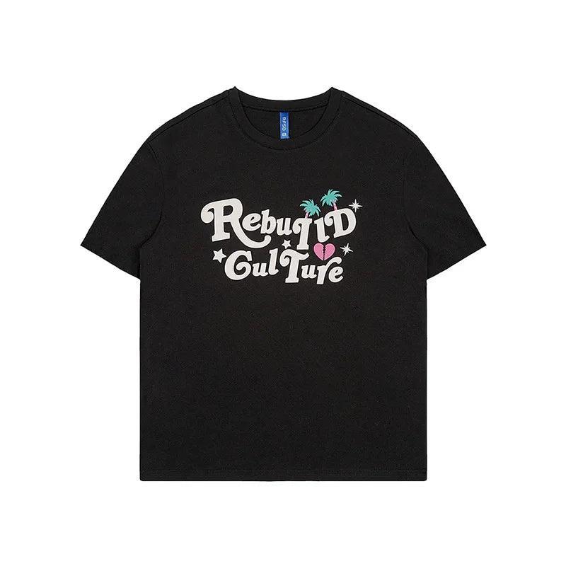 American Street Graffiti Letter T-shirt
