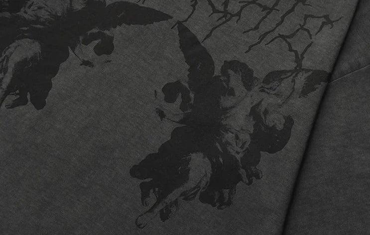 Angel Dark Print Oversized T-Shirt