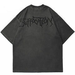 Angel Dark Print Oversized T-Shirt