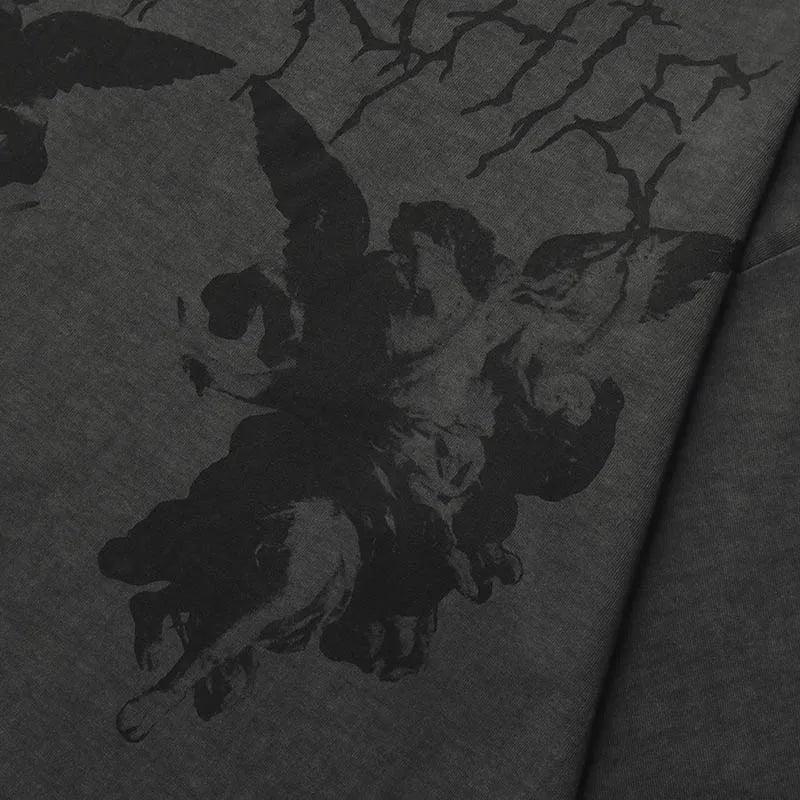 Angel Dark Print Oversized T-Shirt