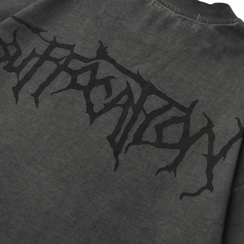 Angel Dark Print Oversized T-Shirt