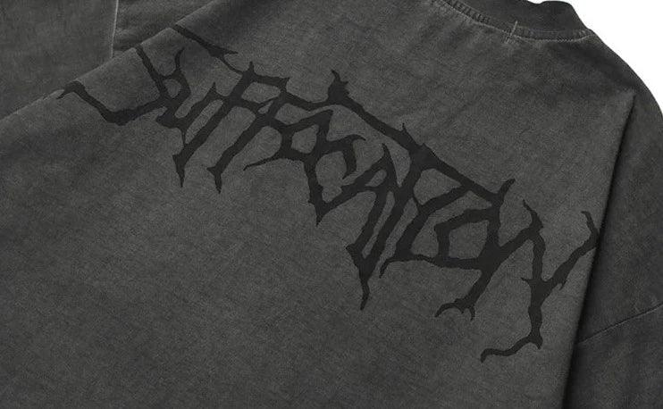 Angel Dark Print Oversized T-Shirt