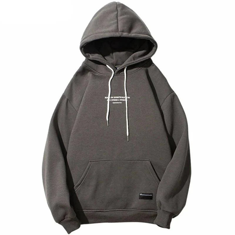 Angel God Print Fleece Hoodie