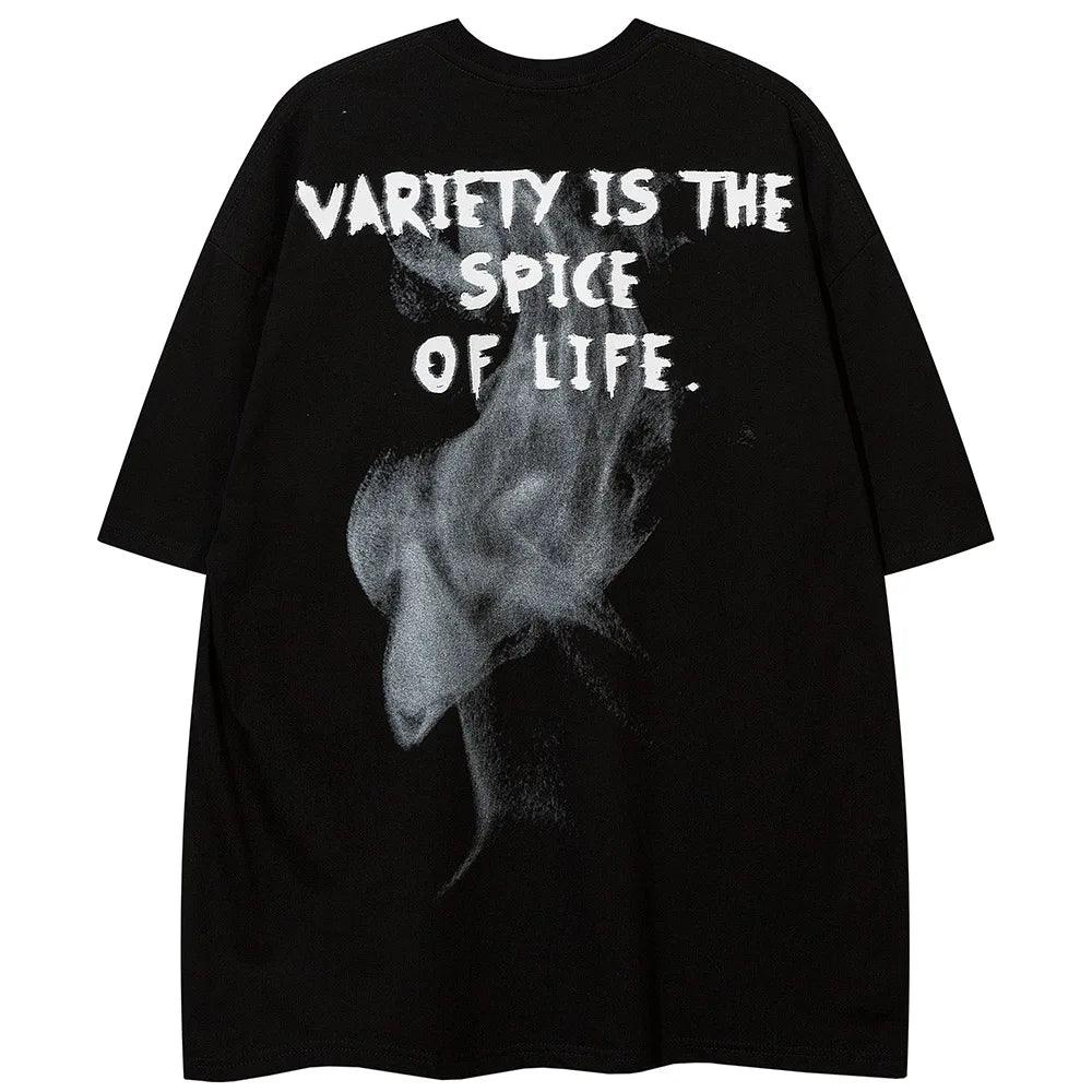 Anime Cartoon Print Oversized T-Shirt