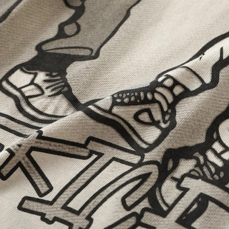 Anime Print Oversized Sweatshirt