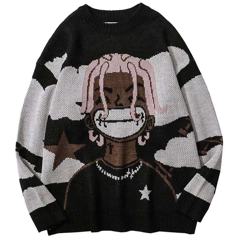 Anime Star Knitted Sweater