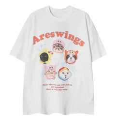 Areswings Cats Graphic T-Shirt