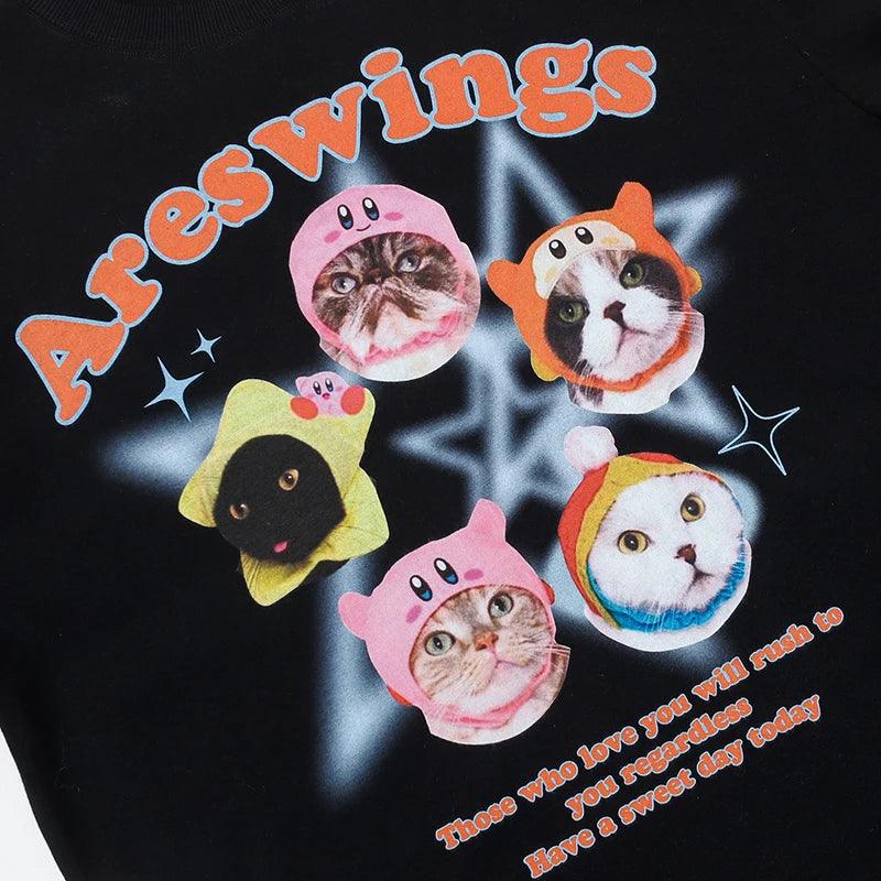 Areswings Cats Graphic T-Shirt