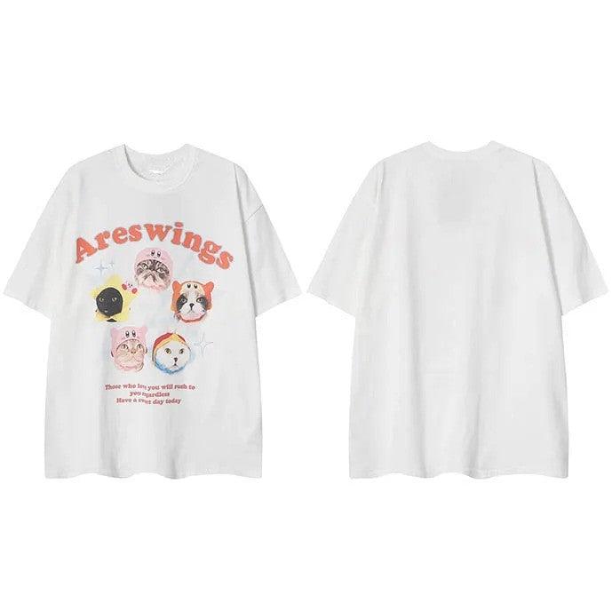 Areswings Cats Graphic T-Shirt