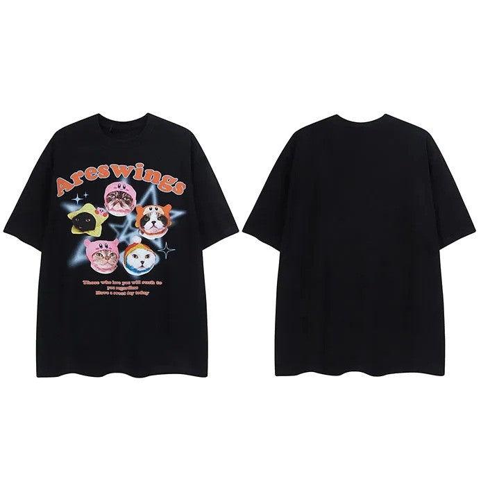 Areswings Cats Graphic T-Shirt