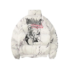 Bear Graffiti Puffer Jacket