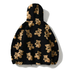 Floating Bears Fleece Hooded Jacket