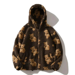 Floating Bears Fleece Hooded Jacket