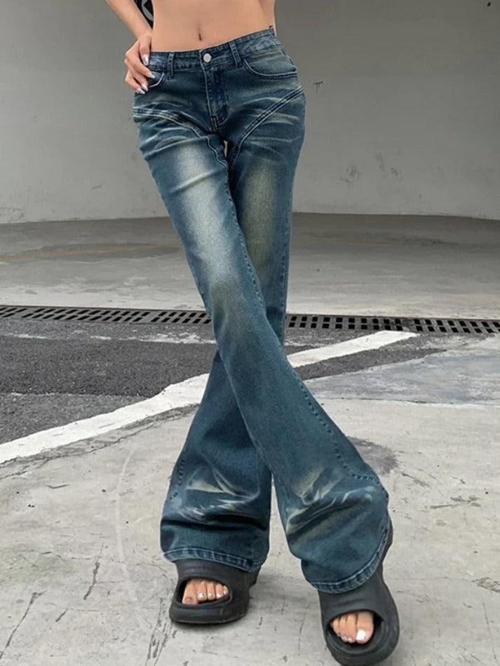 Bootcut Low Rise Denim Jeans