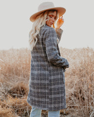 Boulder Pocketed Plaid Coat