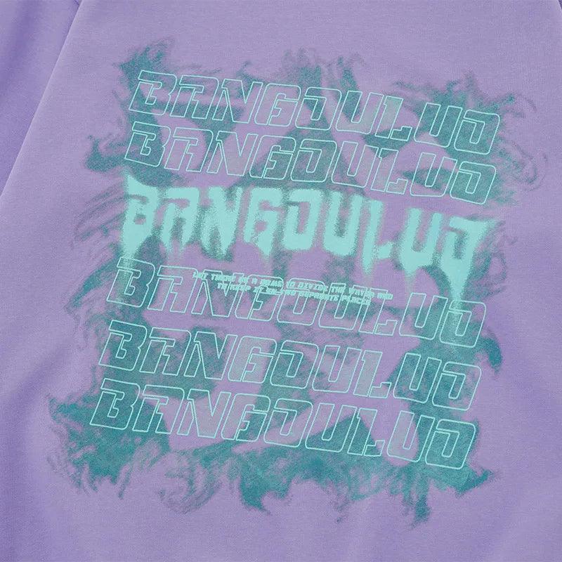 "BRNGDULUD" Print Oversized T-shirt