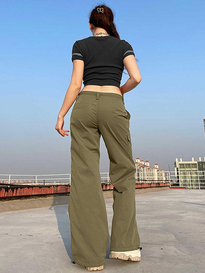 Straight Leg Pocket Cargo Pants - HouseofHalley