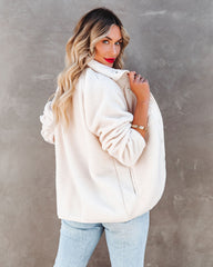 Cabin Pocketed Fleece Jacket - Ivory