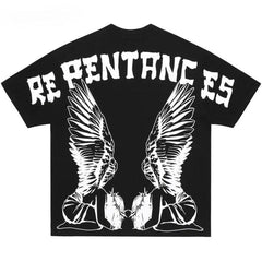 Cartoon Angel Graphic Print T-Shirt