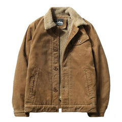 Casual Fur Corduroy Jacket