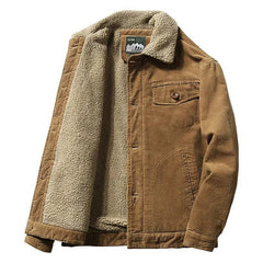 Casual Fur Corduroy Jacket