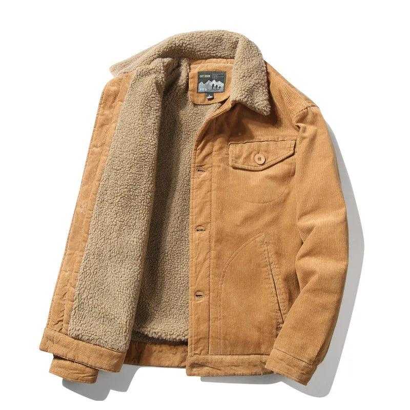 Casual Fur Corduroy Jacket
