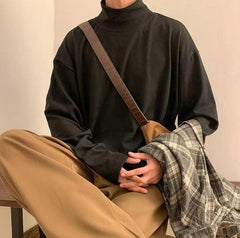 Casual Turtleneck T-Shirt