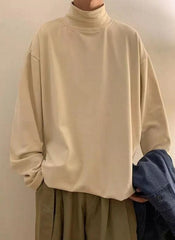 Casual Turtleneck T-Shirt