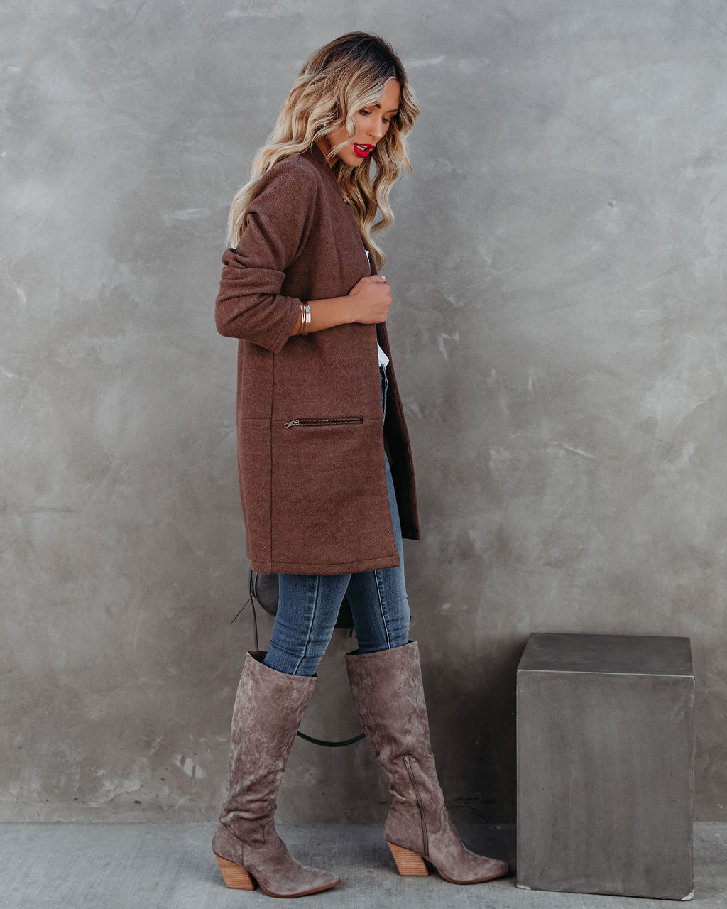 Catalog Pocketed Coat - Mocha