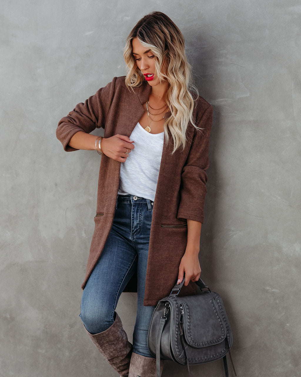 Catalog Pocketed Coat - Mocha