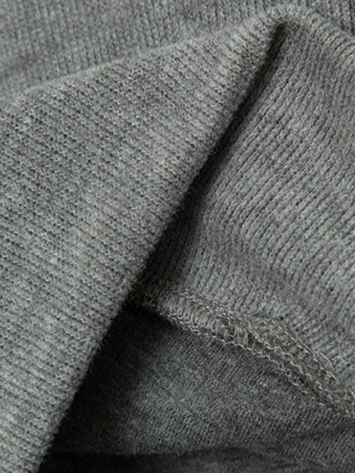 Color Block Splice Letter Embroidery Embellished Oversized Hoodie - HouseofHalley