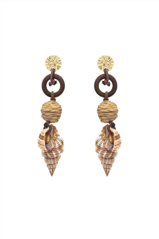 Conch Shell Drop Earrings - HouseofHalley