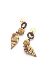 Conch Shell Drop Earrings