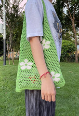 Cut-out Flowers Shoulder Eco Bag - HouseofHalley