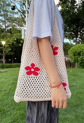 Cut-out Flowers Shoulder Eco Bag - HouseofHalley