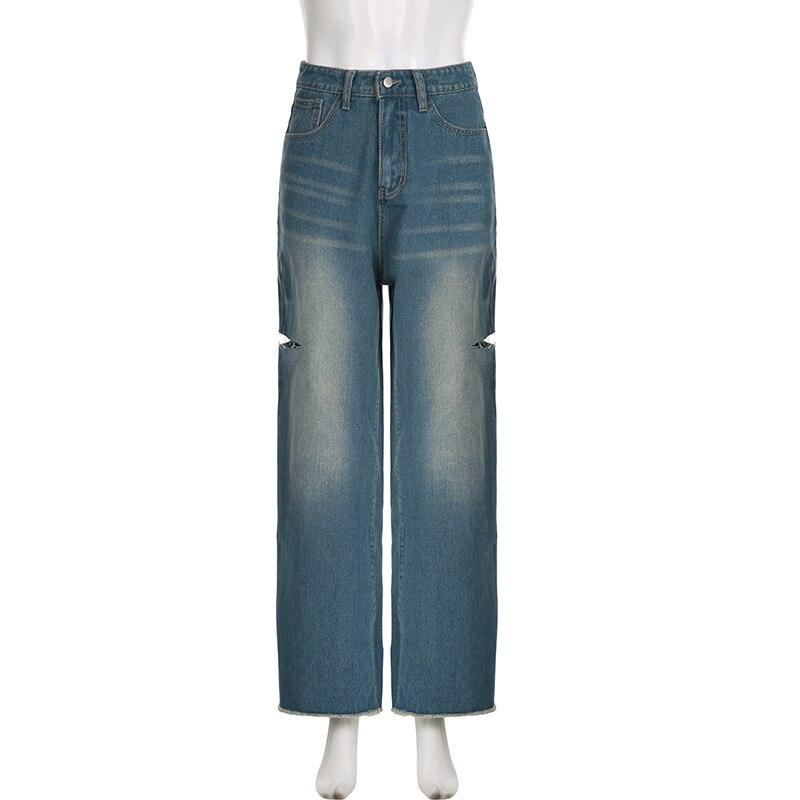 Cut Out Women Jeans