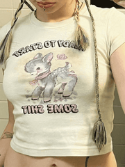 Cute Animal Print Crop Top - HouseofHalley