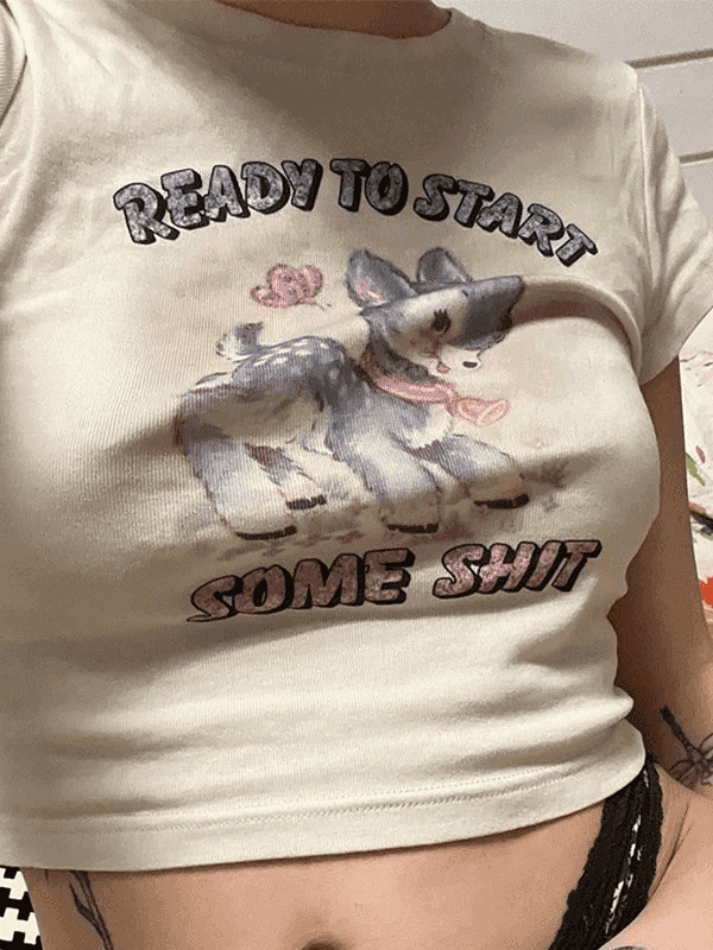 Cute Animal Print Crop Top - HouseofHalley