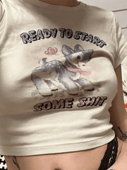 Cute Animal Print Crop Top - HouseofHalley