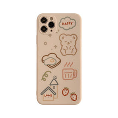 Cute Bear Bread Phone Case For iPhone