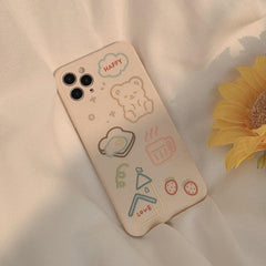 Cute Bear Bread Phone Case For iPhone